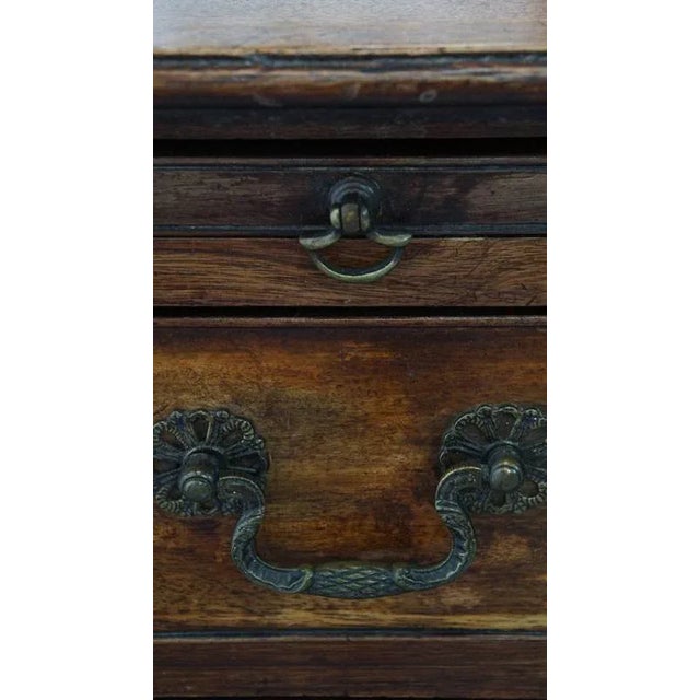 Brown Antique English Dressing Chest with Brushing Slide For Sale - Image 8 of 14