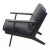 GE-290 Chair with Black Bison Leather by Hans J. Wegner for Getama For Sale - Image 3 of 5