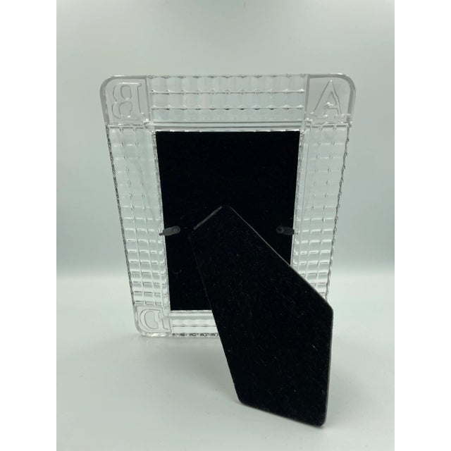 Contemporary 1990s Waterford Crystal Baby Collection Alphabet Block Photo Frame For Sale - Image 3 of 11