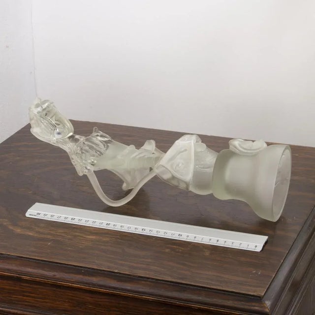 Signed Madonna Figure in Art Glass by Ion Tamaian For Sale - Image 6 of 16