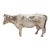 Vintage Italian Handmade Genuine Silver Large Cow Figurine Sculpture For Sale