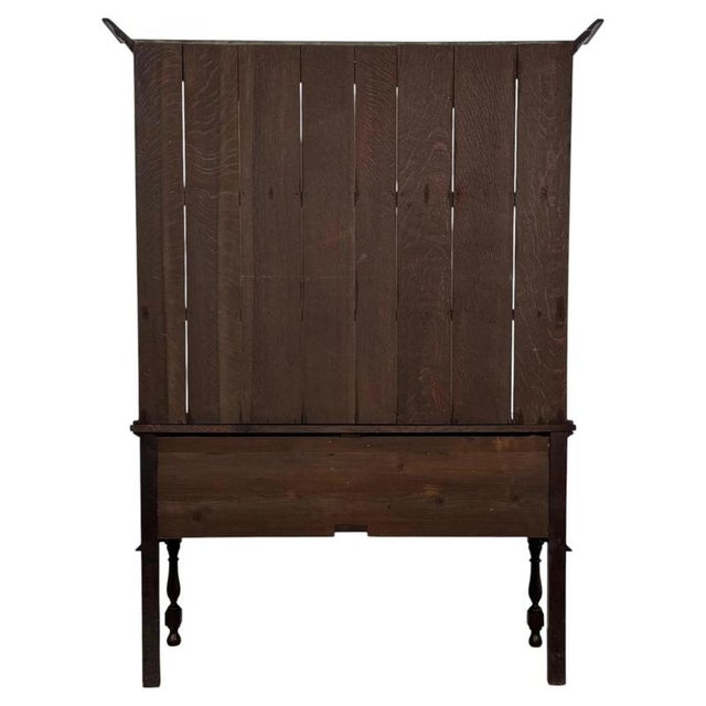 Antique 19th Century English Oak Dresser with Carved Decoration For Sale - Image 9 of 12