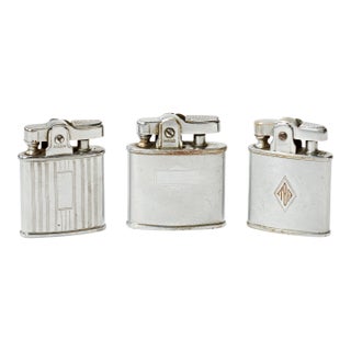 Collection of 3 Vintage Ronson Pocket Lighters For Sale