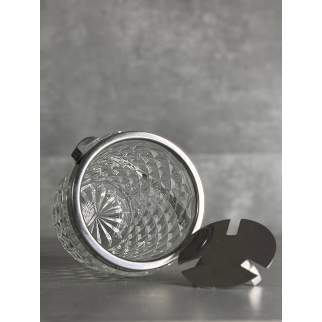 Glass and Steel Ice Bucket, 1960s For Sale - Image 4 of 6