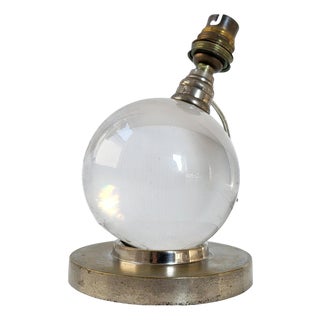 Model 7706 Table Lamp in Crystal by Jacques Adnet for Baccarat, 1930s For Sale