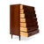Danish Mid-Century 7 Drawer Rosewood Tallboy Dresser 1960s For Sale - Image 4 of 8