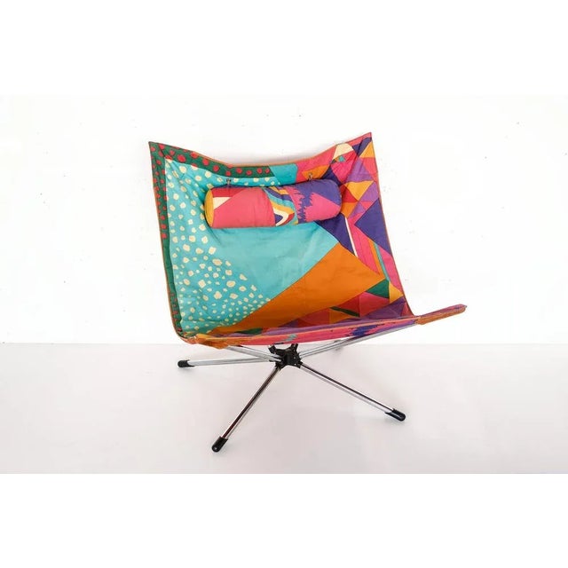 Chair by Alberto Salviati and Ambrogio Tresoldi for Missoni & Saporiti Italia Foldable This piece has an attribution mark,...