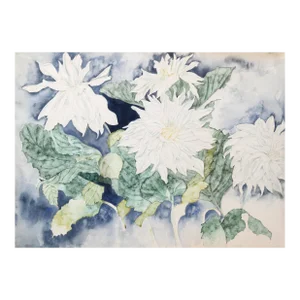 White Flowers, Carl Bergman, Painting