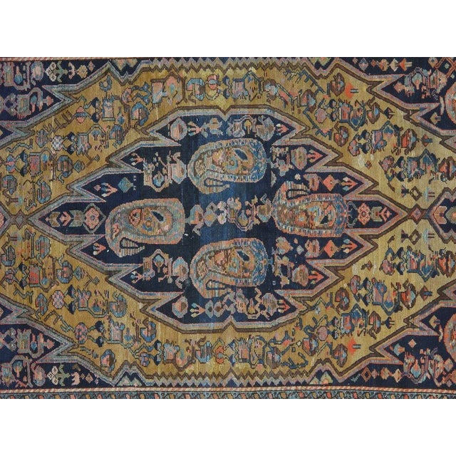 Persian 1900's Antique Persian Mazleghan , 4'3" X 6'2" For Sale - Image 3 of 7