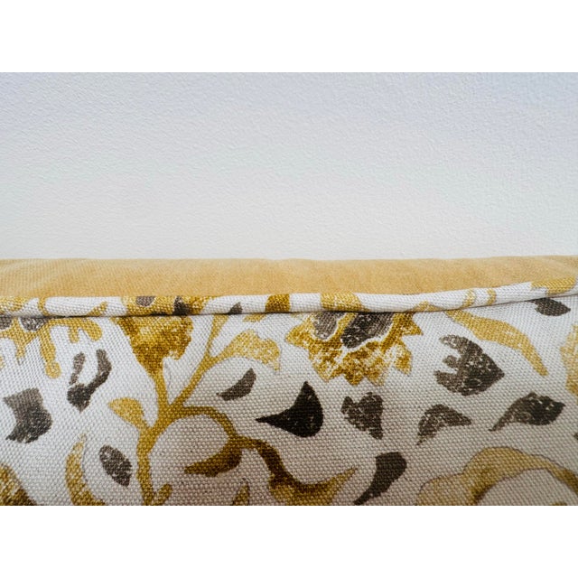Bring a collected, designer look to your space with this handcrafted lumbar pillow made from luxurious Zak + Fox Sarasa...