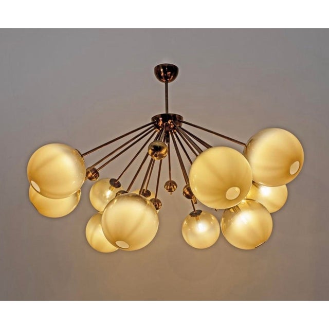 Mid-Century Modern 1990s Mid-Century Modern Italian Sputnik Chandelier For Sale - Image 3 of 7