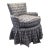 Vintage Upholstered Slipper Chair For Sale