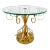 Hollywood Regency Italian Gold Side Table With Glass Top For Sale