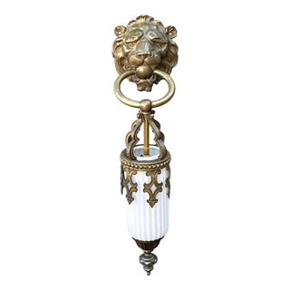 Vintage Gothic Lions Head Sconce For Sale