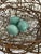 Modern 2007 Iron Sculpture of Nest With 3 Blue Eggs For Sale - Image 3 of 8