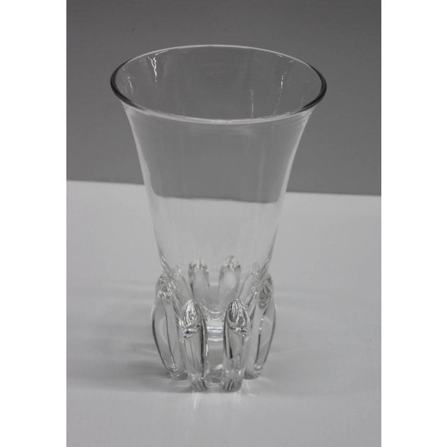 George Thompson designed for Steuben crystal lotus vase.