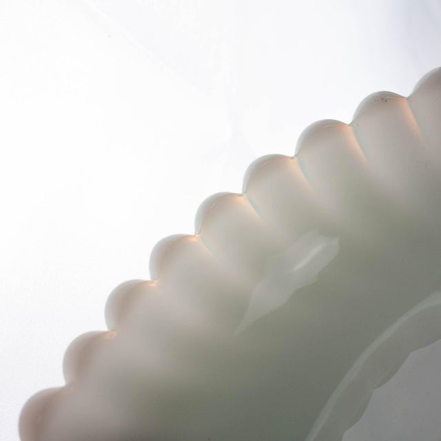 White Opaline Glass Bowl from Ivima, 1940s For Sale - Image 15 of 18