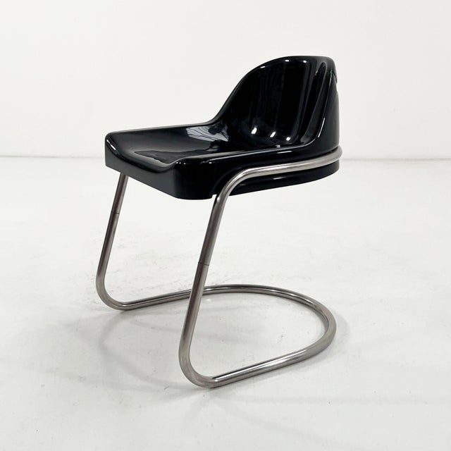 Black Orix Desk Chair by Vittorio Parigi & Nani Prina for Molteni, 1970s For Sale - Image 10 of 10