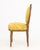 Louis XVI Style Yellow Silk Damask Upholstered Walnut Side Chair For Sale In New York - Image 6 of 7