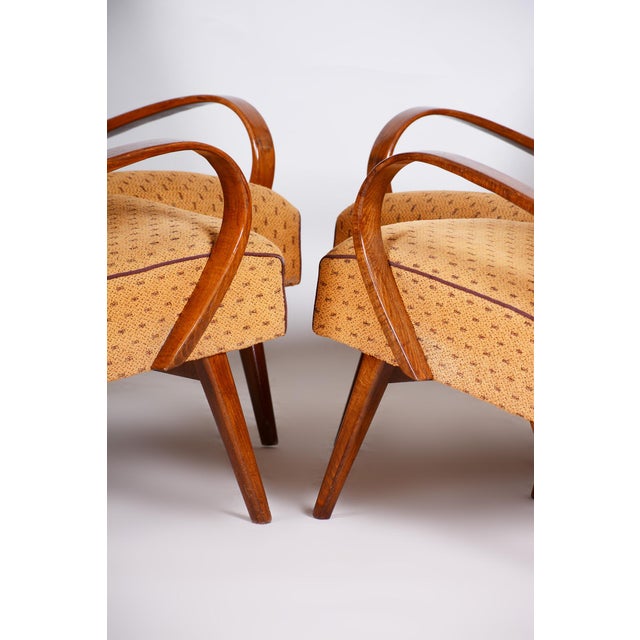 Mid-Century Armchairs in Beech, 1950s, Set of 4 For Sale - Image 4 of 15