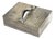 Handsome English Antique Ribbed Silverplate Tobacco Cigar Cigarette Box Home Decor For Sale
