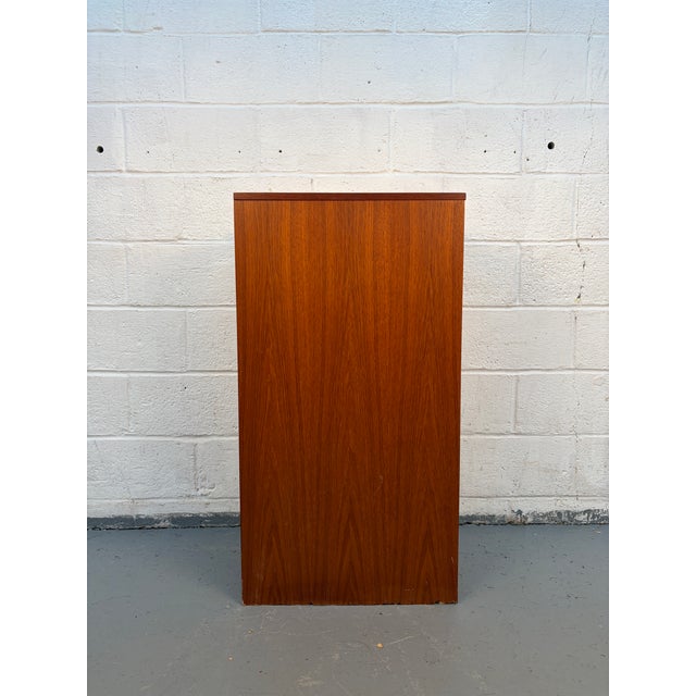 Brdr. Furbo Mid 20th Century Danish Modern Three Drawer Teak Filing Cabinet by BRDR Furbo For Sale - Image 4 of 15