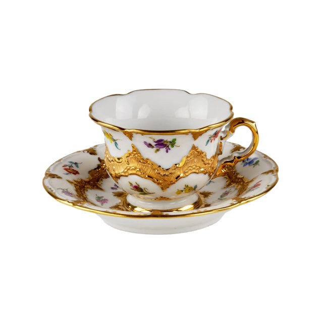 Cup with Saucer from Meissen For Sale