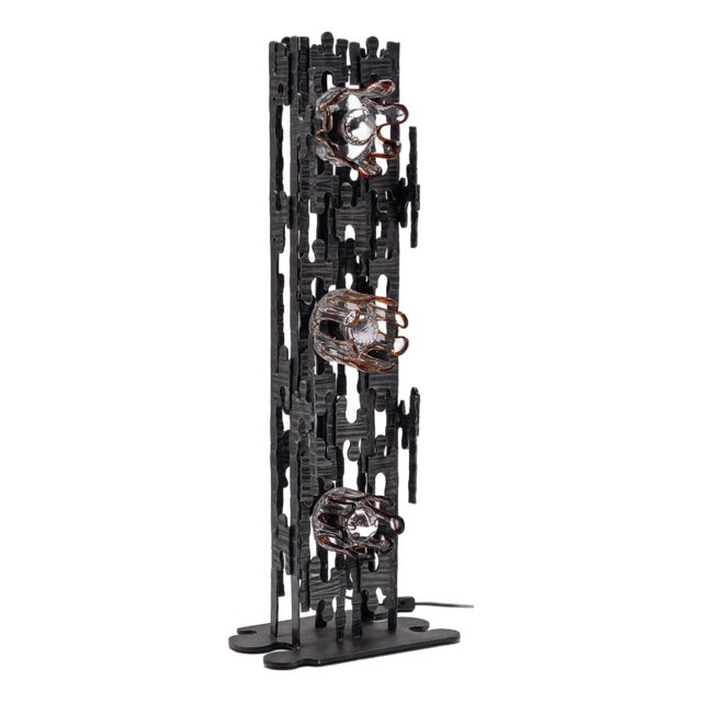 Brutalist Sculptural Floor Lamp, 1970s For Sale