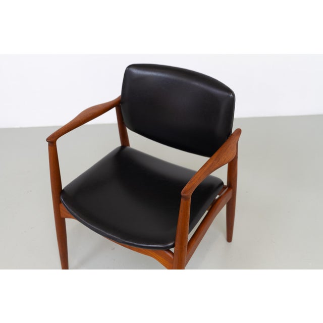 Wood Danish Teak Captains Chair by Erik Buch for Ørum, 1960s For Sale - Image 7 of 18