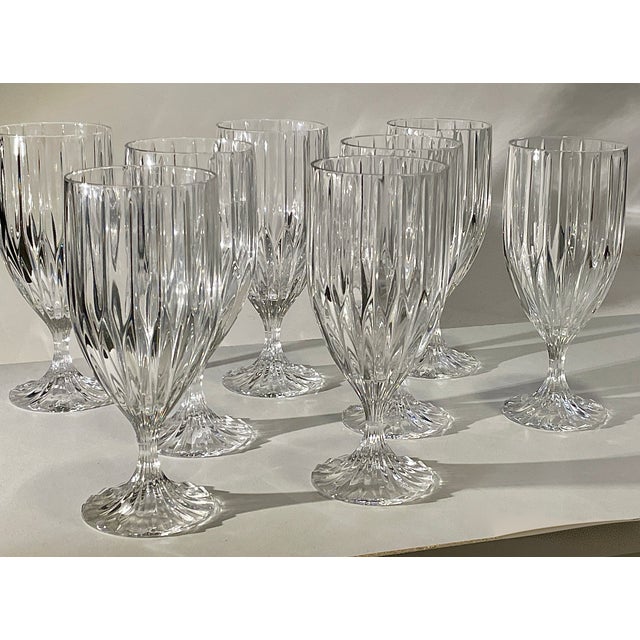 Late 20th Century Mikasa "Park Lane" Crystal Iced Tea Goblets - Set of 8 For Sale In Atlanta - Image 6 of 6