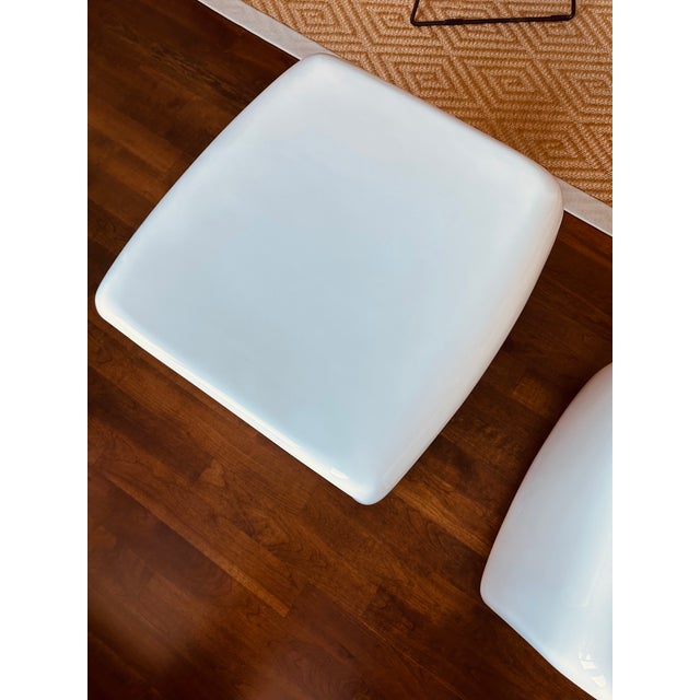 Vintage Italian Lacquered Fiberglass Side Tables - a Pair For Sale - Image 12 of 14