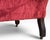 Antique Victorian Carved Walnut Triple Back Cranberry Velvet Settee For Sale - Image 17 of 18