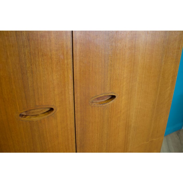 Wood Mid-Century Modern Walnut Wardrobe from Uniflex, 1960s For Sale - Image 7 of 11