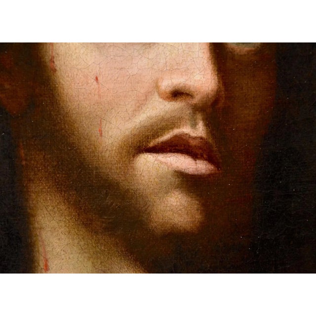 Lombard Artist, Ecce Homo, 1650, Oil on Canvas, Framed For Sale - Image 6 of 13