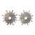Silver Leaf Sunburst Mirrors For Sale