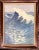 Wood 1962 Vintage Watercolor Signed Ocean Wave Framed Painting For Sale - Image 7 of 8