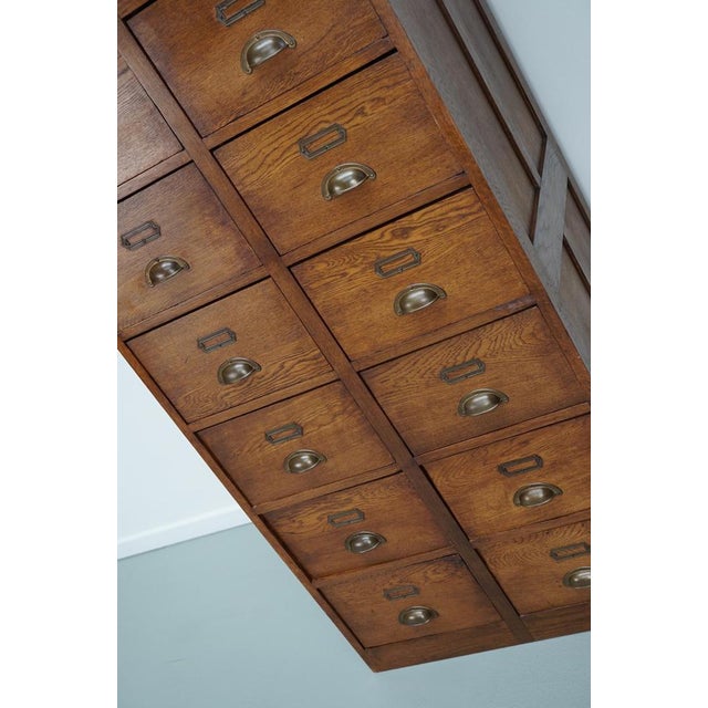 Vintage Dutch Oak Apothecary, 1930s For Sale - Image 3 of 16