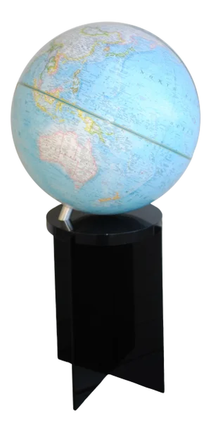 1980s World Globe With Lucite Stand