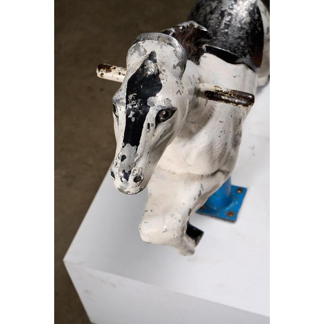 Mid-Century Industrial Aluminum Carousel Horse Figure on Stand, 1960s For Sale - Image 4 of 6