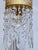 Gold Vintage Gold Filigree Crystal Waterfall Mini Pendant Chandelier For Sale - Image 8 of 8