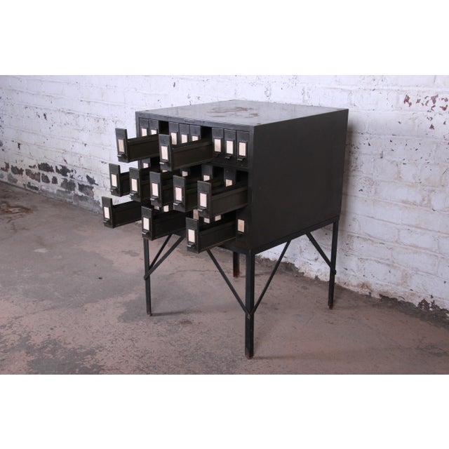 Industrial Age 30 Drawer Parts Cabinet Chairish