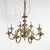 Gilt Bronze & Silver Eight Light Chandelier 20th Century For Sale - Image 6 of 10