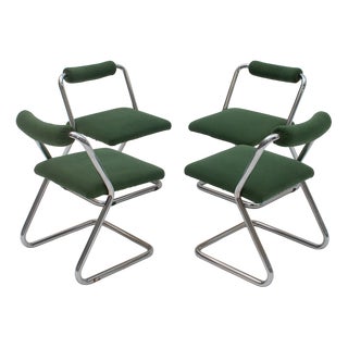 Space Age Chrome Chairs, 1970s, Set of 4 For Sale