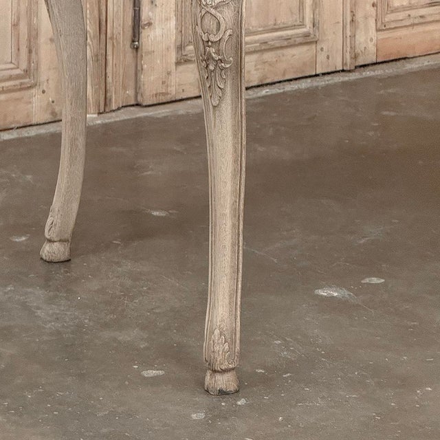 Antique 19th Century Louis XV Stripped Table With Marble Top For Sale In Dallas - Image 6 of 18