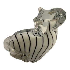 Vintage Murano Hand Blown Glass Zebra
