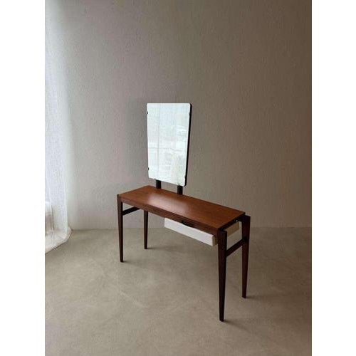 Vintage Dressing Table in Mahogany and Teak, 1960s For Sale - Image 8 of 13