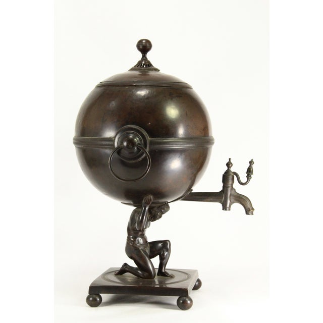 A majestic early 1800's tea urn aka samovar in Neo-Classical style Intended to contain hot water for making tea and...