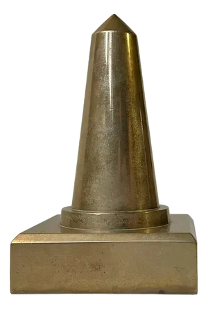 Art Deco Obelisk in Heavy Bronze, 1930s