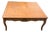 Vintage Trouvaille French Provincial Coffee Table | Cabriole Legs | 42” Square For Sale