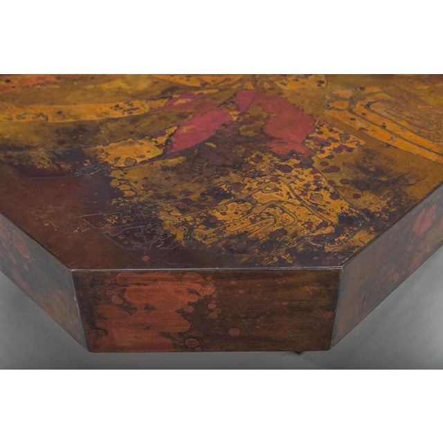 1970s Vintage Copper Coffee Table by Bernhard Rohne, 1970s For Sale - Image 5 of 12
